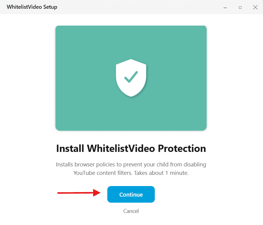 Installation wizard welcome