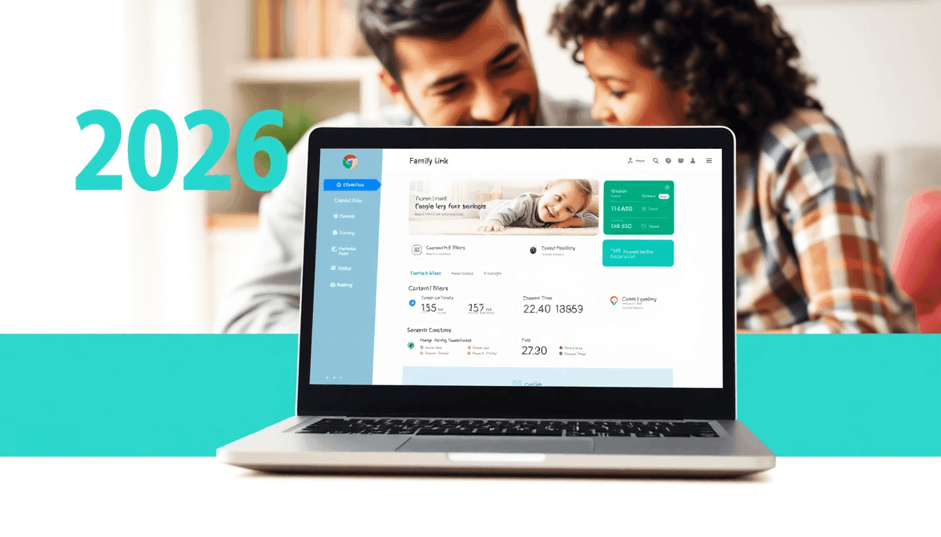 Parent configurant le contrôle parental Chromebook pour son enfant
