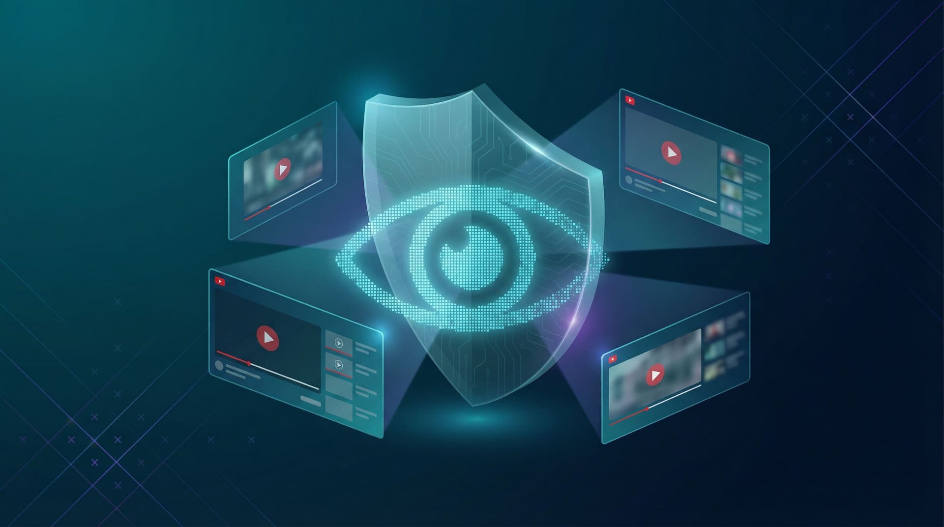 Covenant Eyes 应用界面显示问责报告与实时 YouTube 保护的对比