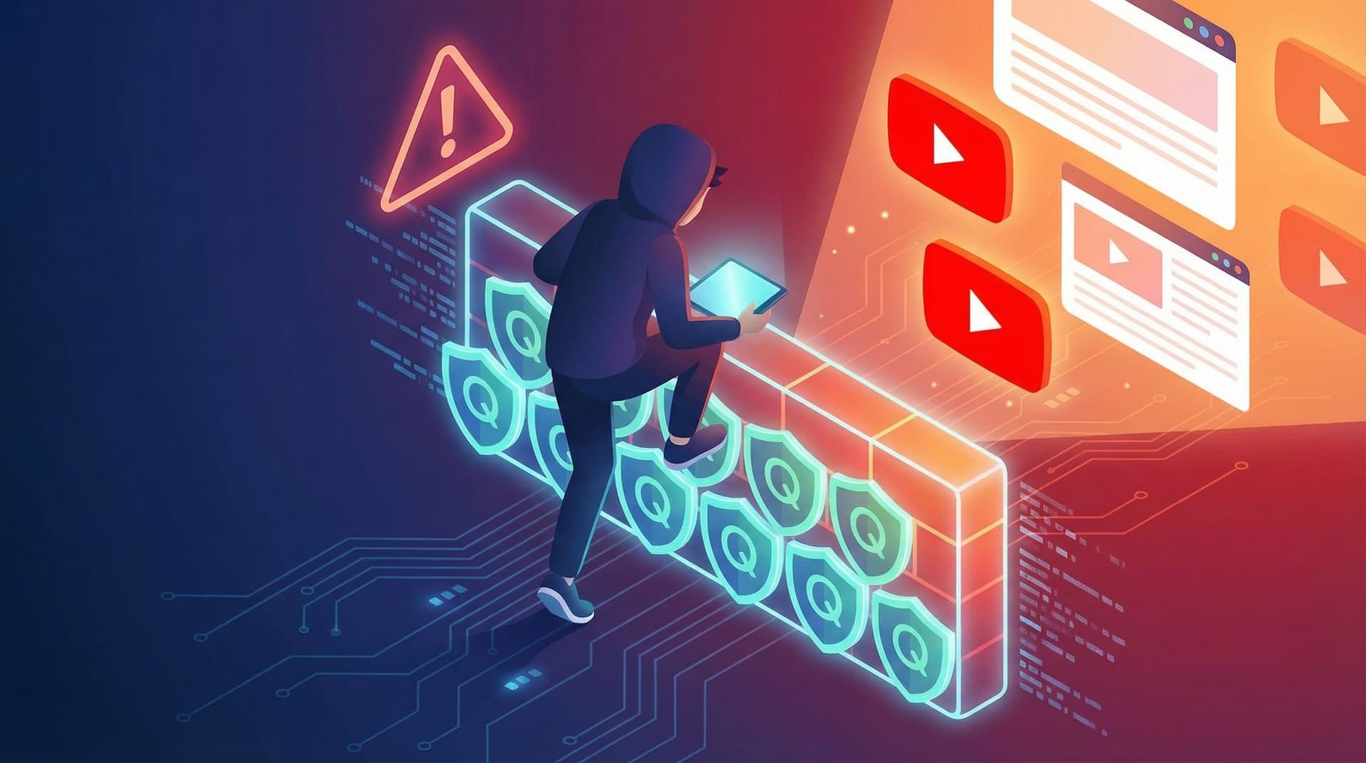 Qustodio YouTube 필터를 우회하기 위해 휴대폰에서 VPN을 사용하는 청소년