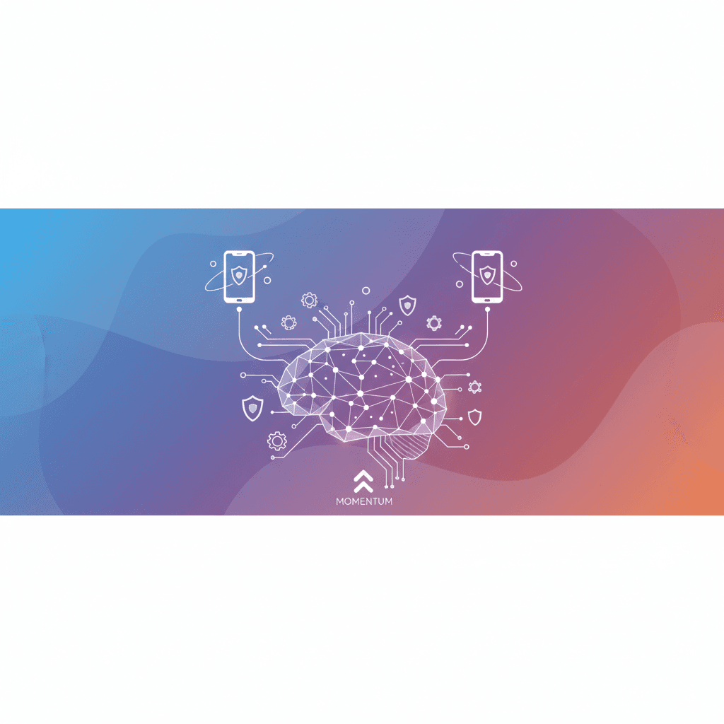 Ilustración de un padre protegiendo a un niño de un teléfono que muestra logotipos de redes sociales, con un mazo de juez y el edificio del Capitolio al fondo, simbolizando KOSA y los veredictos de adicción a las redes sociales.