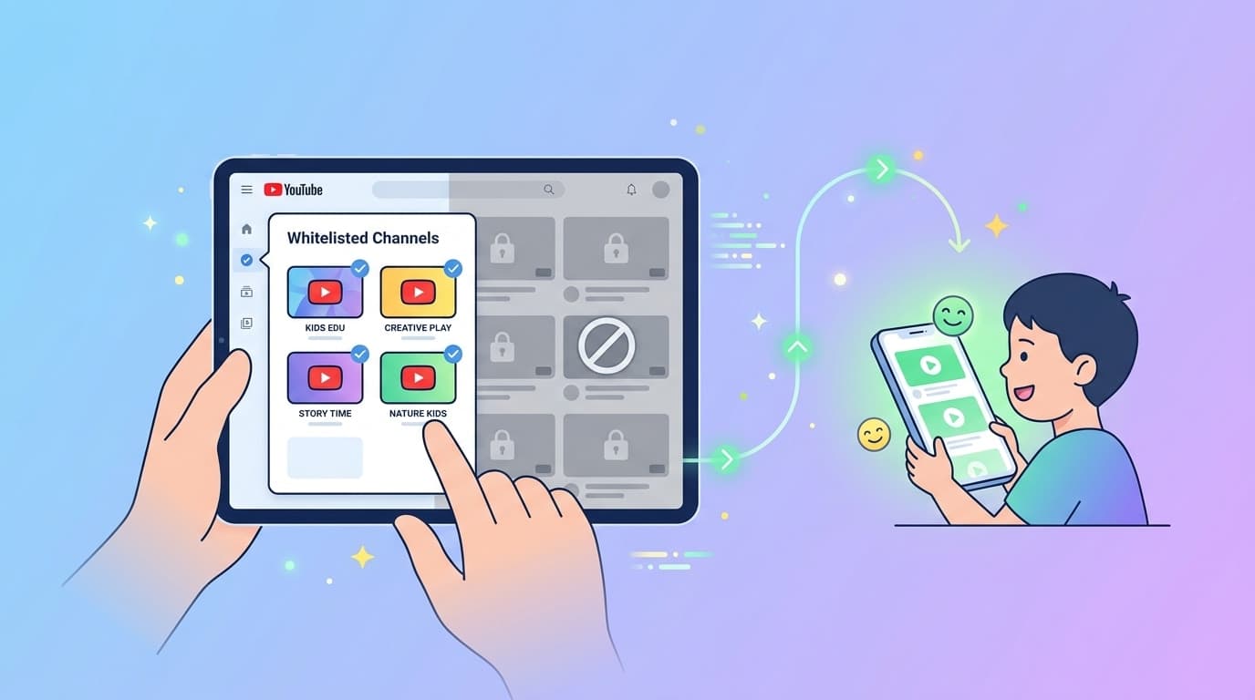 年齢確認のためにAIがソーシャルメディアのプロフィールをスキャンしているコンセプト画像