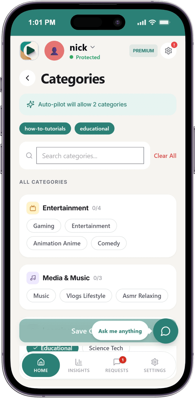 WhitelistVideo Auto-pilot content screening in action